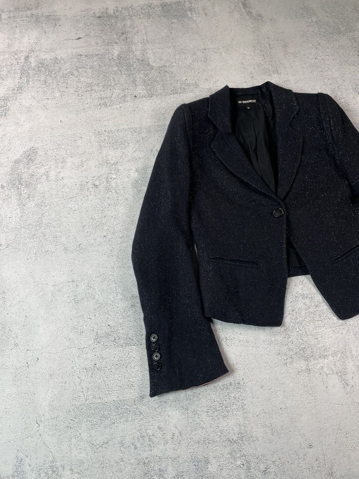 Ann Demeulemeester Ann Demeulemeester Shiny Polka Dot Blazer & Wide Pants Suit Size XS / US 0-2 / IT 36-38 - 3 Thumbnail
