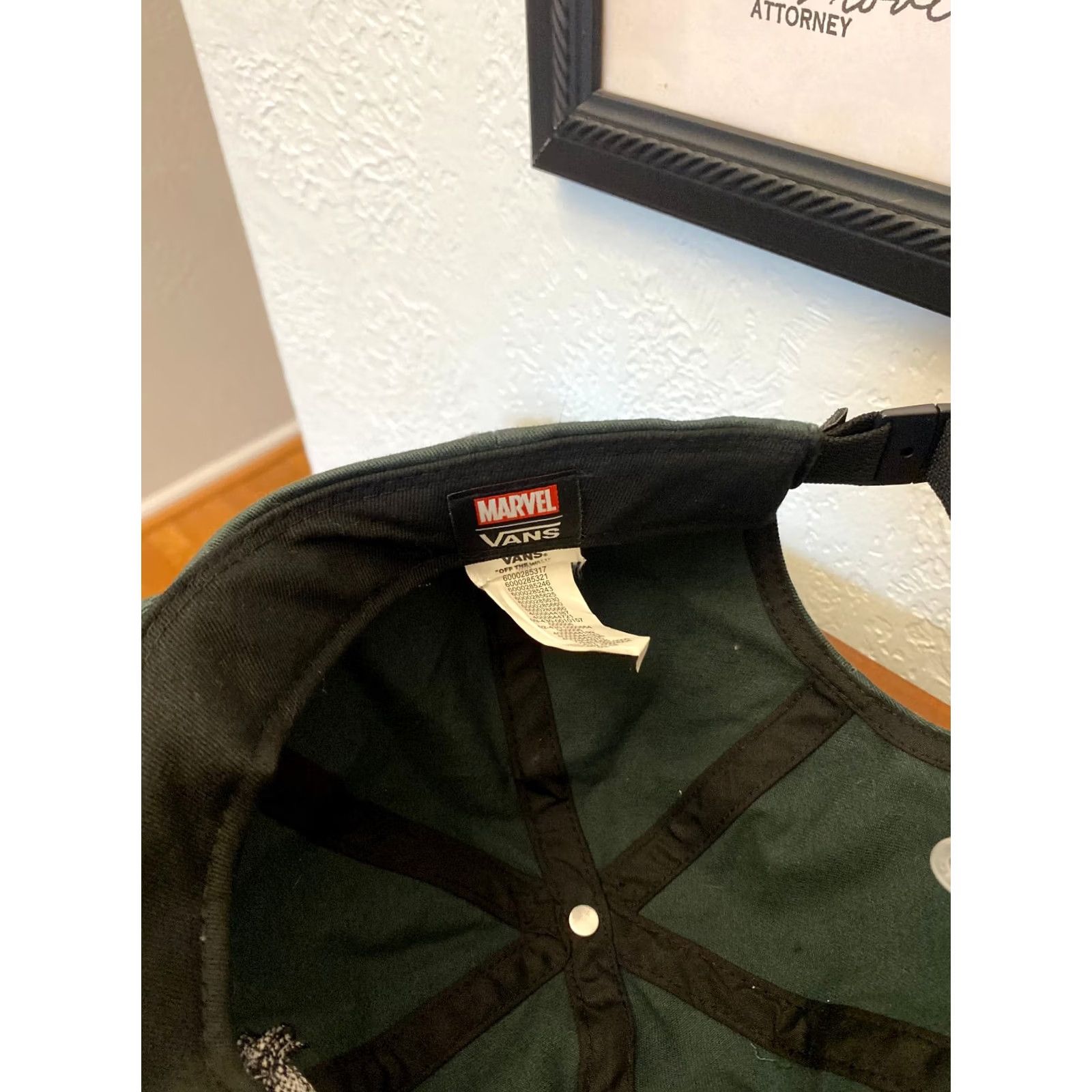 Vans Vans x MARVEL - HULK Jockey Hat Adjustable Strapback Cap Green Size ONE SIZE - 5 Thumbnail