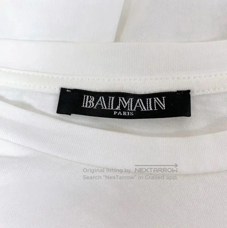 Balmain Balmain Women's White Cotton Short Sleeve T-Shirt . Size XS / US 0-2 / IT 36-38 - 6 Thumbnail
