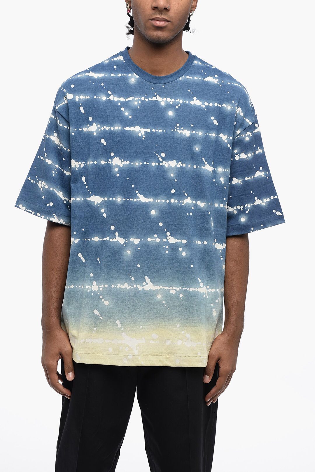 og1mm0625 Crewneck Cotton T-Shirt in Light Blue