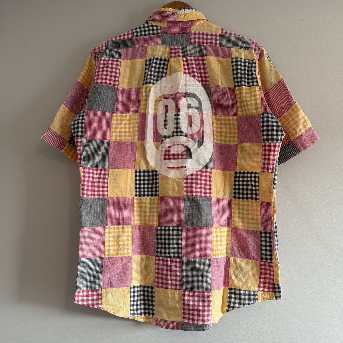 Bape OG Baby Milo Tiger Patchwork Checkered Button Up Shirt Size US M / EU 48-50 / 2 - 5 Thumbnail
