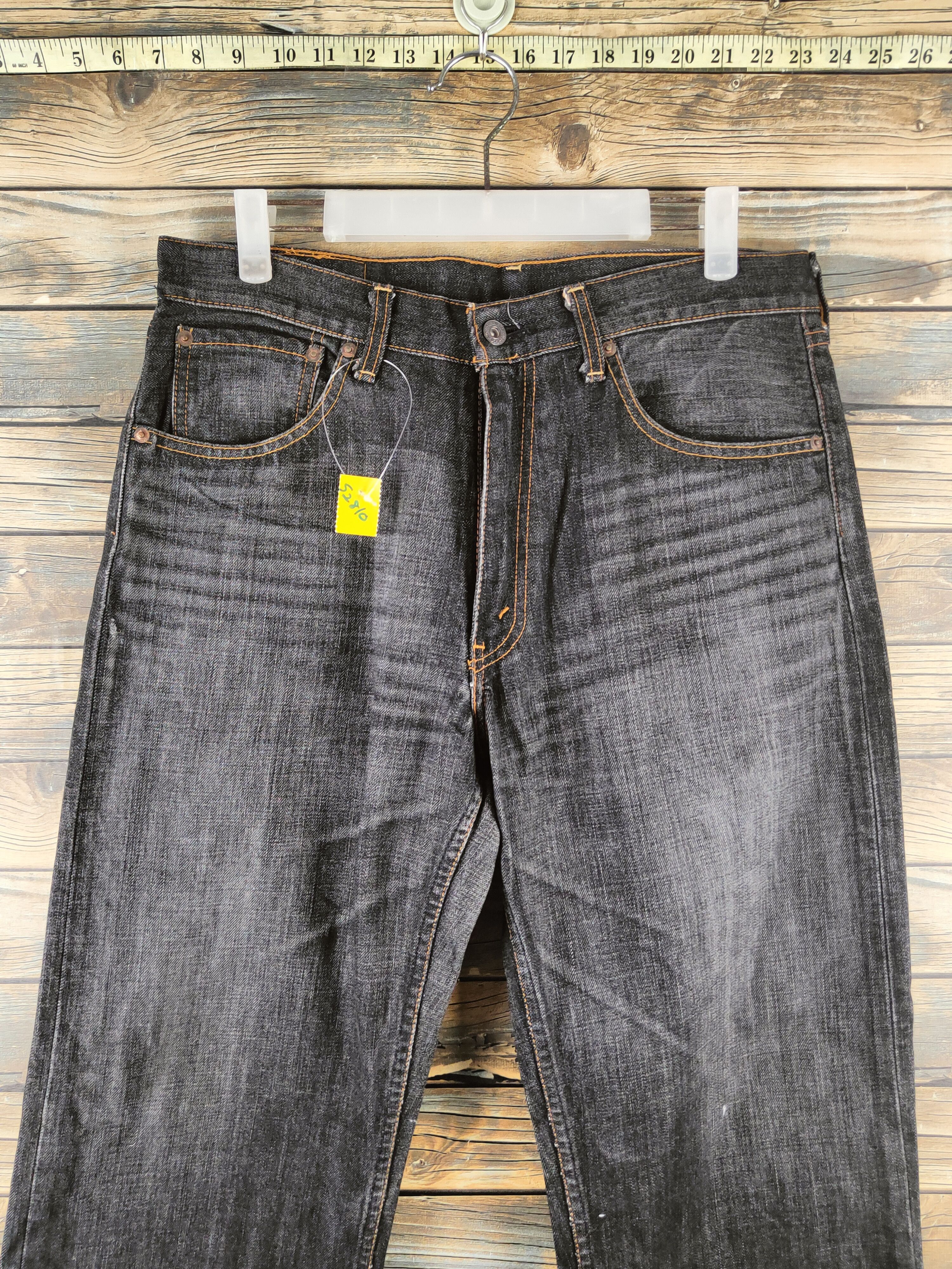 Levi's 503 Levi's Black Distressed Ripped Jeans #S2810 Size US 32 / EU 48 - 2 Thumbnail