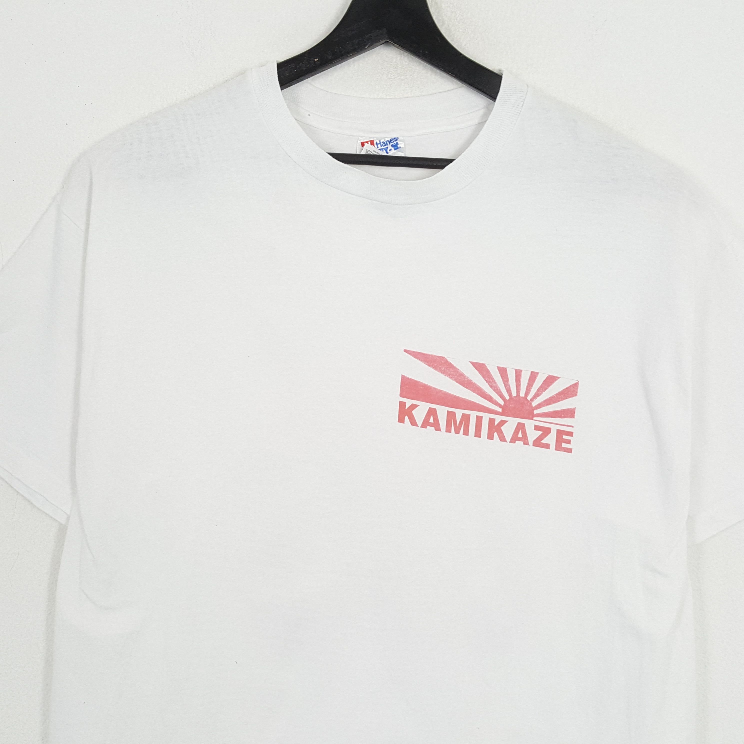 Japanese Brand × Vintage KAMIKAZE Vintage Tshirt Size US XL / EU 56 / 4 - 4 Thumbnail