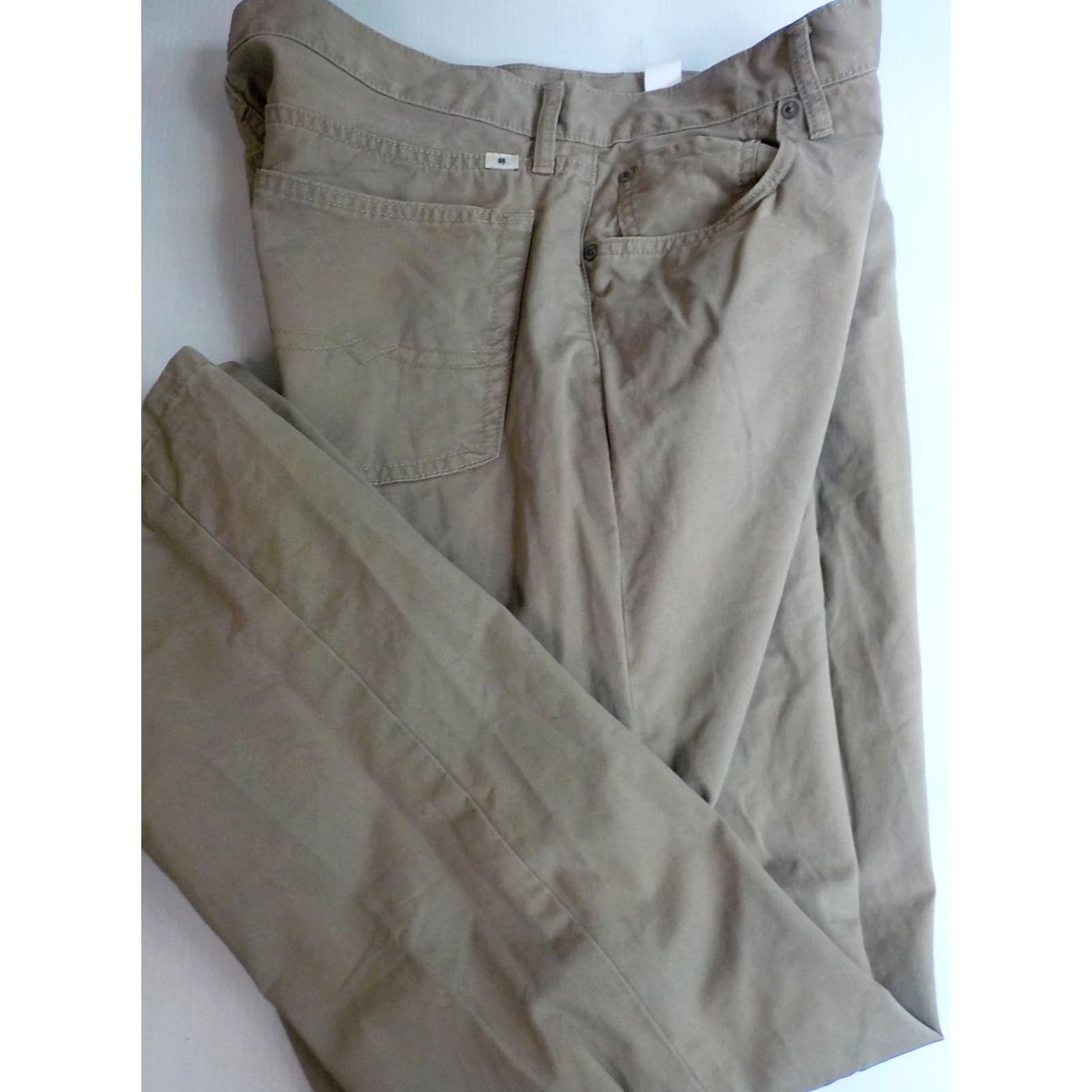 Lucky Brand LUCKY BRAND 221 Original Straight Mens 5 Pocket Khaki Pants Cotton SZ 36X31.5 Beige Regular Mens Size US 36 / EU 52 - 2 Thumbnail