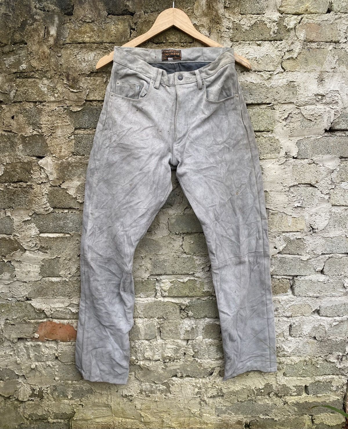 Japanese Brand Gowest Leather Pant Size US 28 / EU 44 - 1 Thumbnail