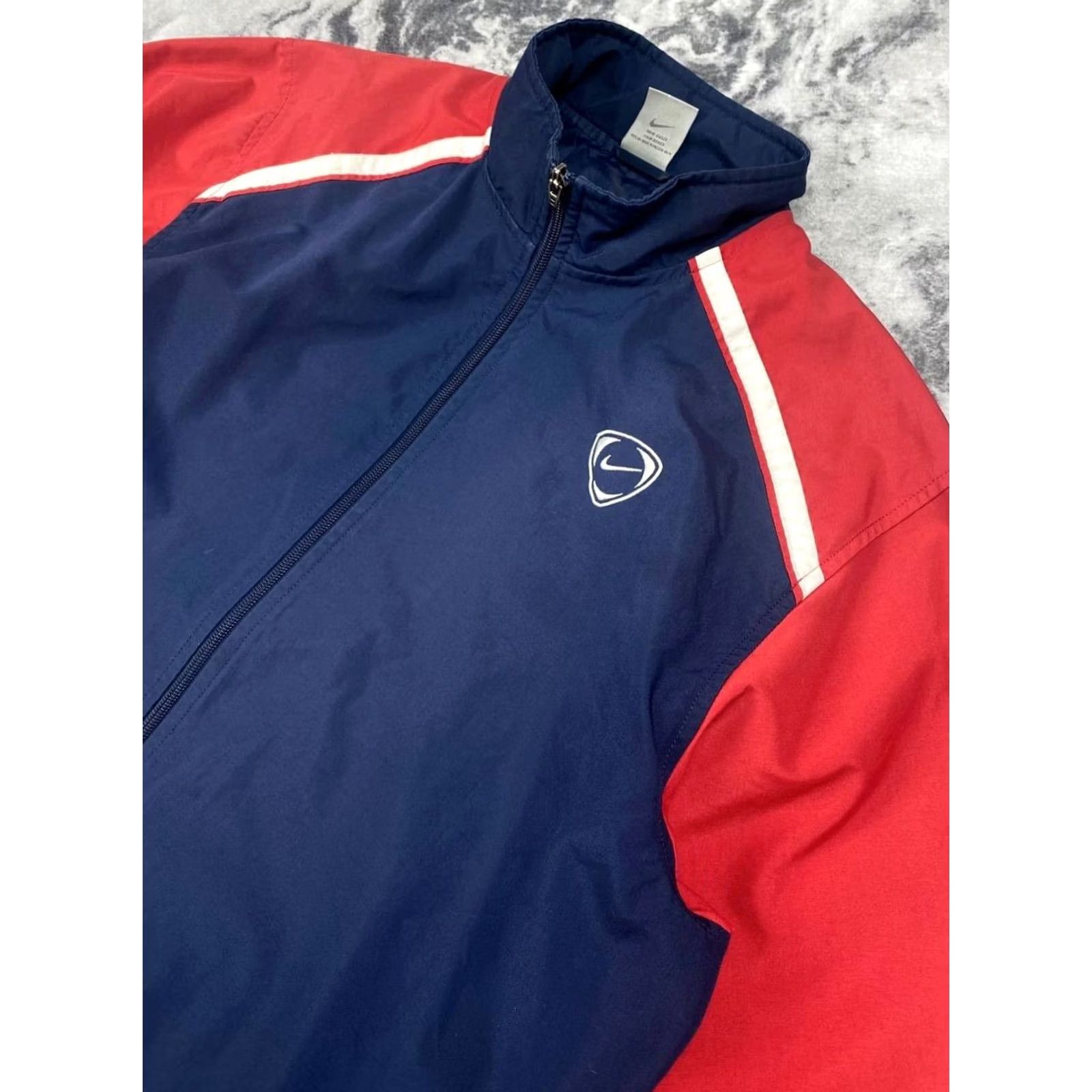 Nike VINTAGE Nike Tracksuit Jacket And Pants 2 Piece Set Blue 90s Men L Swoosh Logo Size 42R - 3 Thumbnail