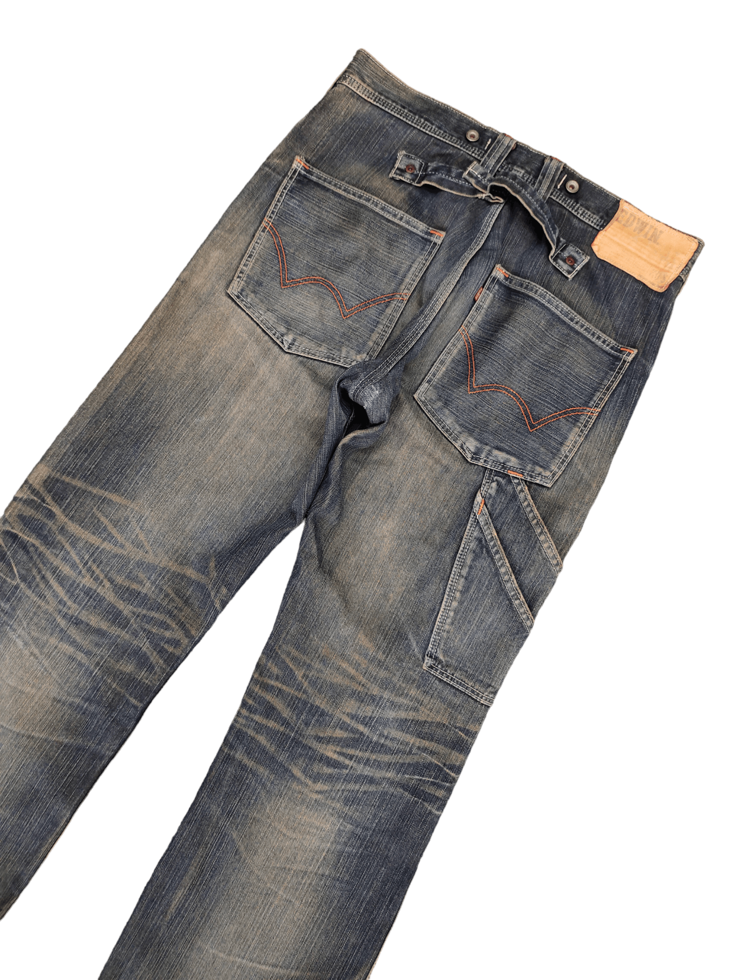 Edwin Vintage 90s Edwin Japan Carpenter Loose Denim Jeans Size US 31 - 5 Thumbnail