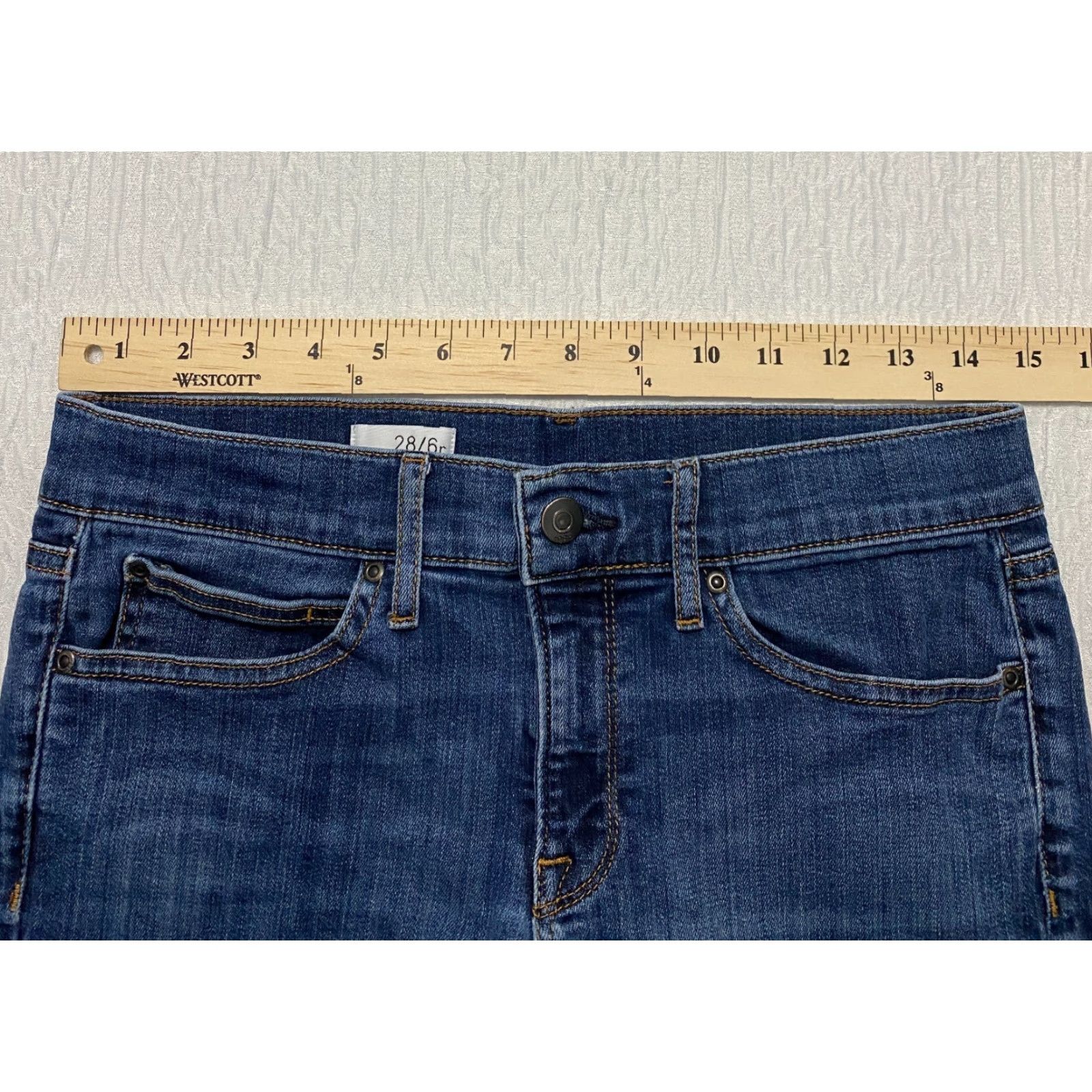 Gap Gap 1969 Jeans Womens Size 28 Blue Skinny Short Legging Denim 5-Pocket Design Adult Womens Size 28" / US 6 / IT 42 - 5 Thumbnail