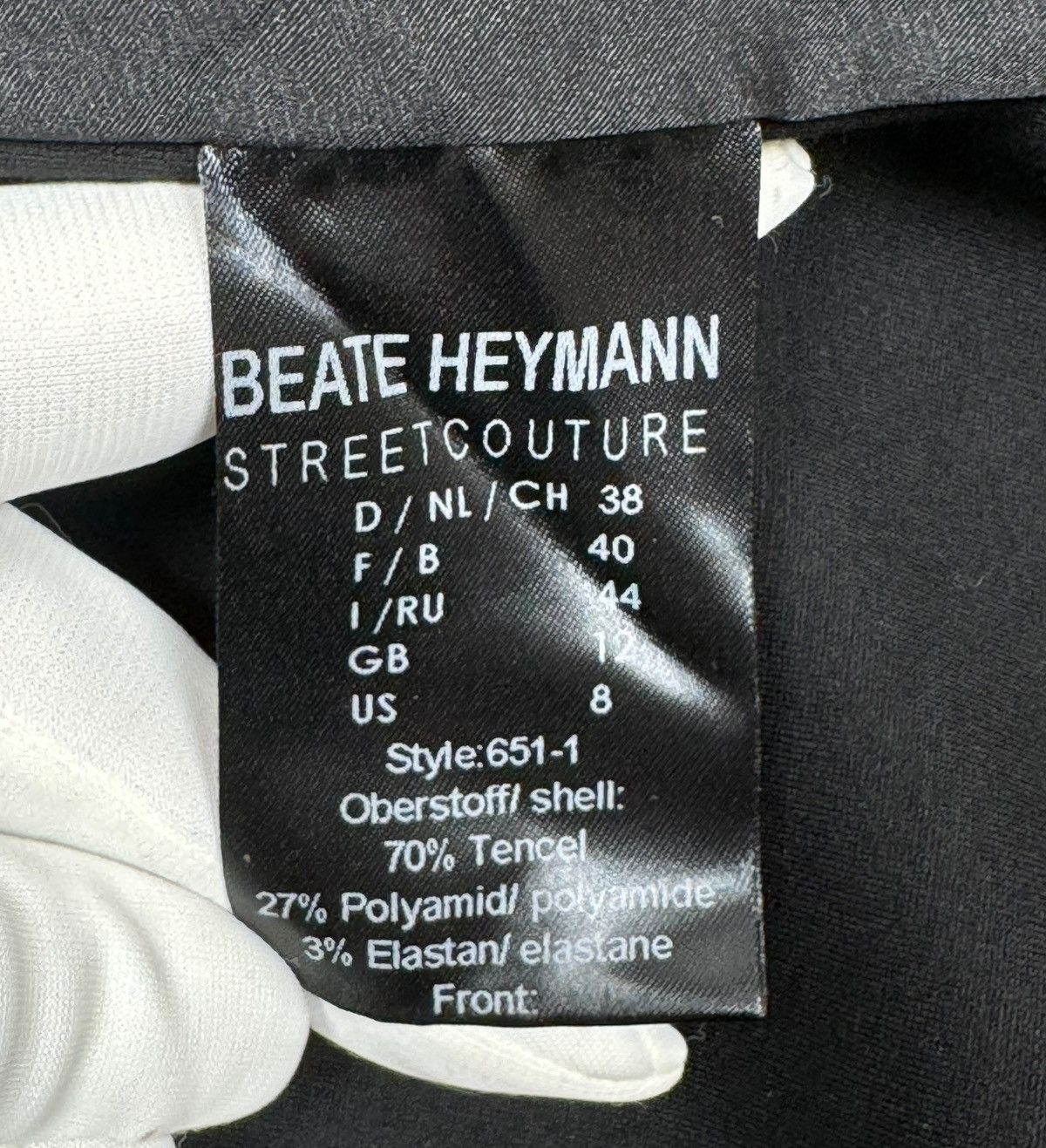 Designer Beate Heymann Streetcouture Striped Overcoat V-Neck size US8 Size M / US 6-8 / IT 42-44 - 16 Thumbnail
