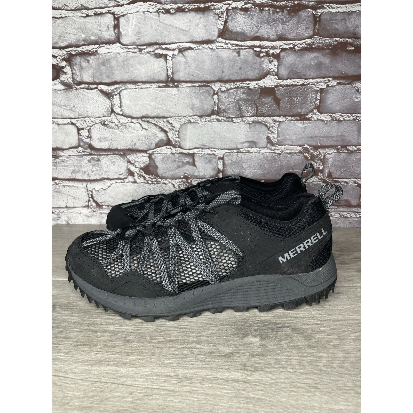 Merrell Merrell Wildsport Aerosport Black Synthetic Lace Hiking Outd Size US 11.5 / EU 44-45 - 14 Thumbnail