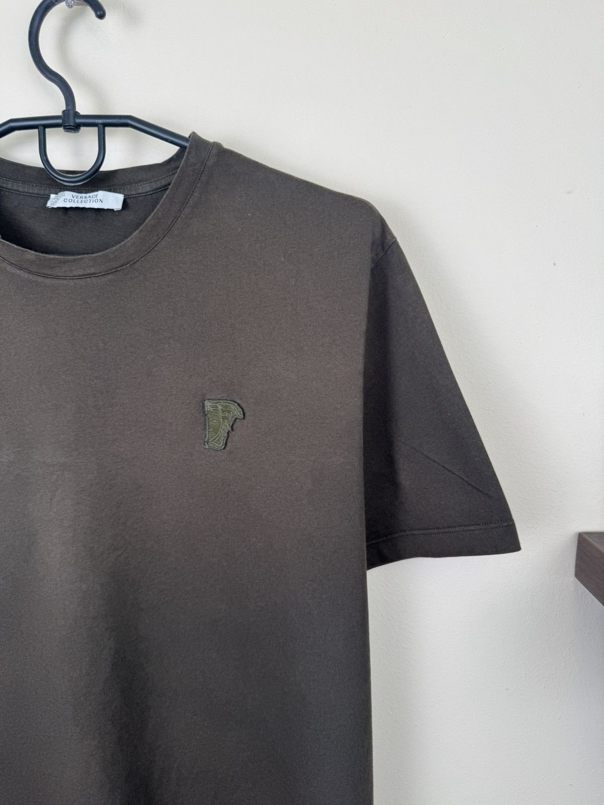 Versace Versace Collection T-Shirt Men Dark Green Logo Size S Olive Size US S / EU 44-46 / 1 - 9 Thumbnail