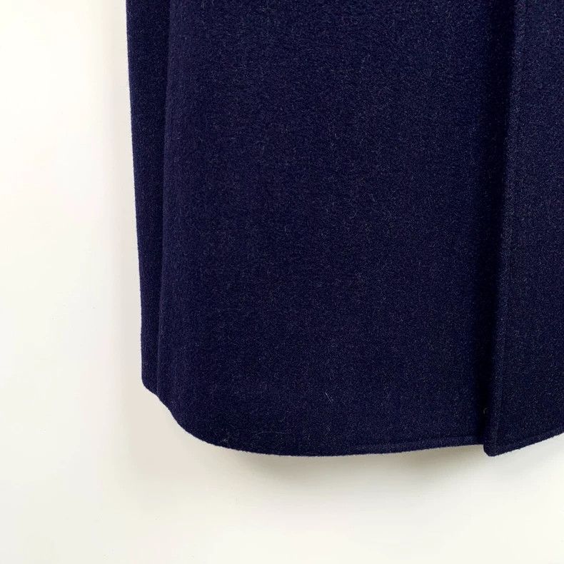 Thom Browne Thom Browne Dark blue wool lapel single-breasted coat 2503- Size US M / EU 48-50 / 2 - 5 Thumbnail