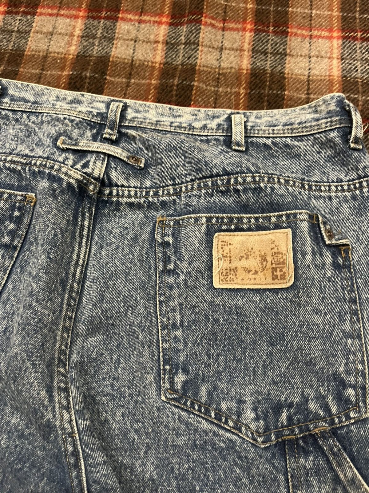 Levi's Vintage 90 Super baggy Brittania Acid Washed denim Jeans 38 Size US 37 - 11 Thumbnail