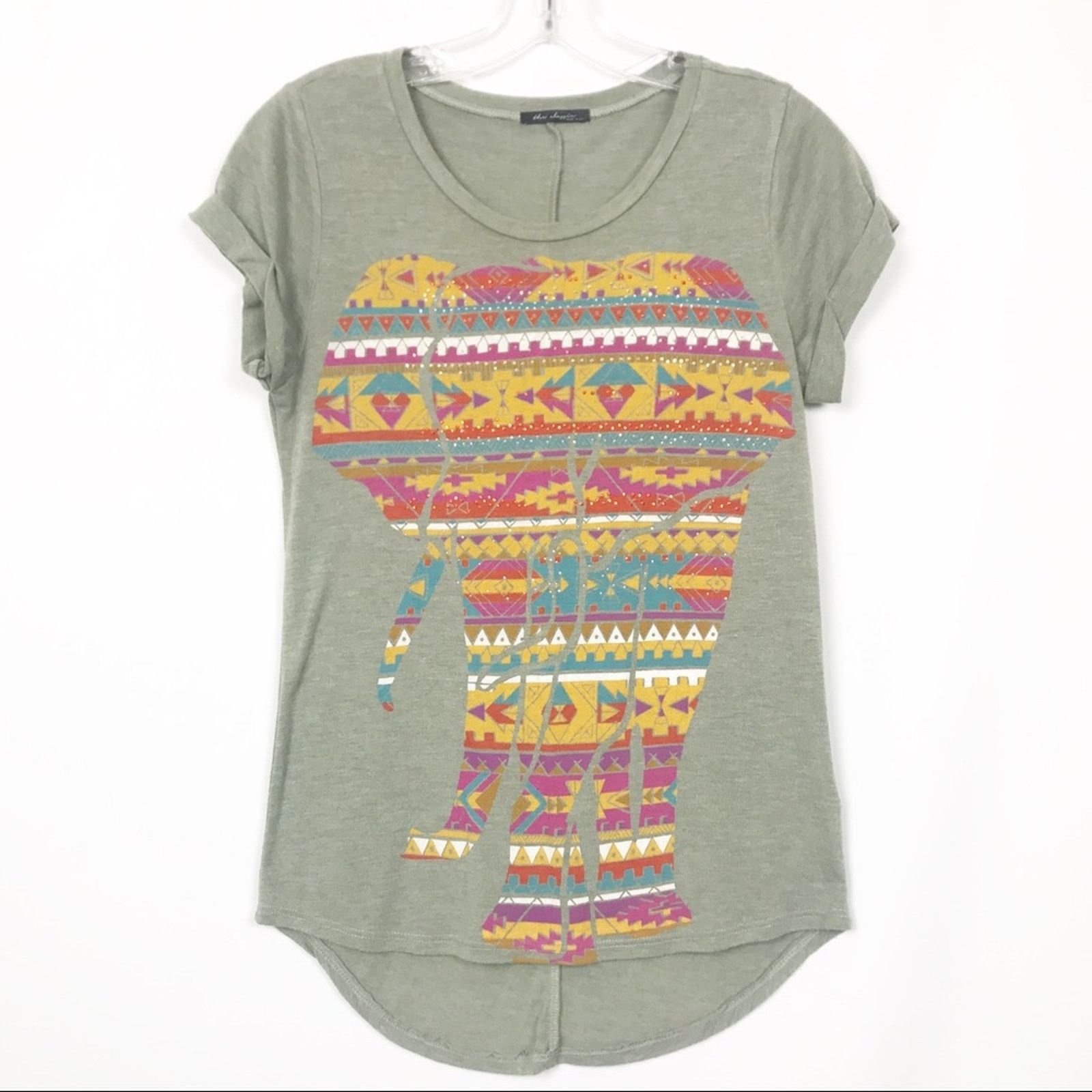 Other The Classic Green Elephant Print Graphic T shirt Sz XS Size XS / US 0-2 / IT 36-38 - 5 Thumbnail