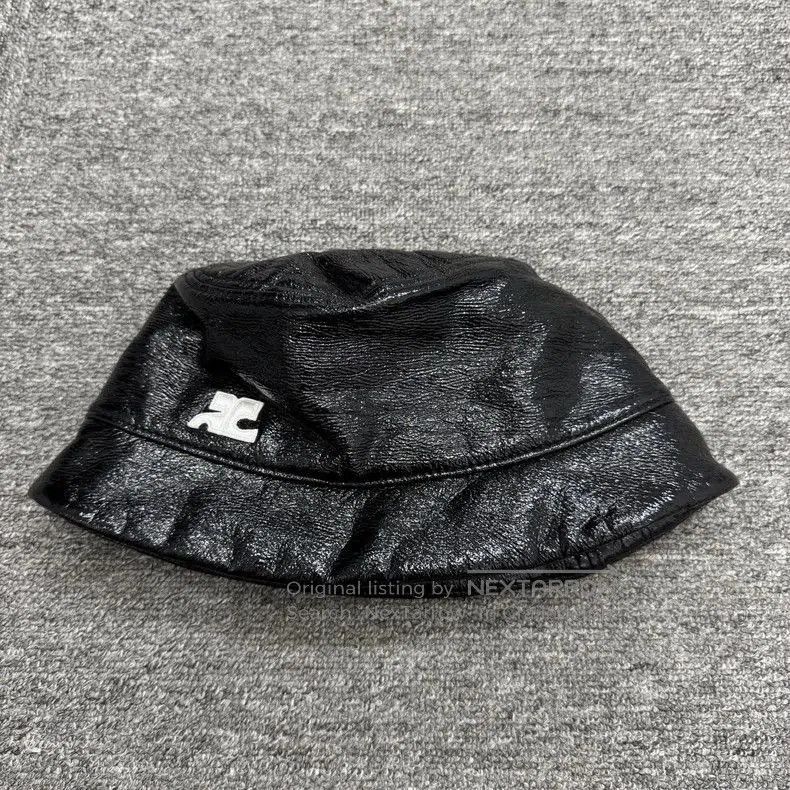 Vintage Courreges Leather Bucket Hat. Size ONE SIZE - 1 Thumbnail
