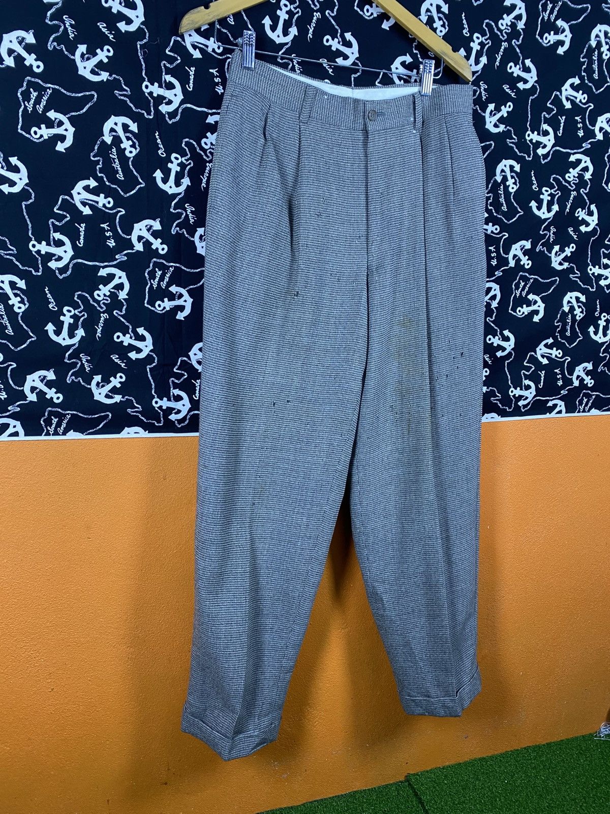 Yohji Yamamoto Y’s by Yohji Yamamoto Grey Wool Trousers Tailored Pants Size US 28 / EU 44 - 7 Thumbnail