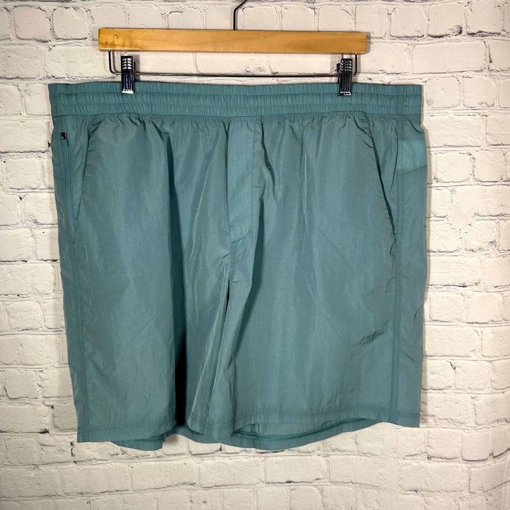 Vintage VRST Mens All-In Unlined Short XXL Teal Blue Nylon Athletic Gym Shorts NEW Size US 39 - 3 Thumbnail