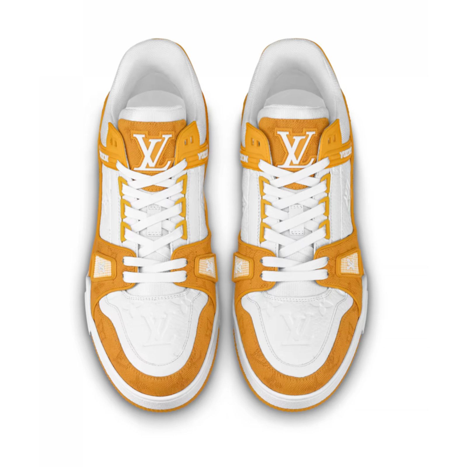 Louis Vuitton Louis Vuitton Yellow Denim White Empreinte Low Top Trainer Size US 9 / EU 42 - 8 Thumbnail