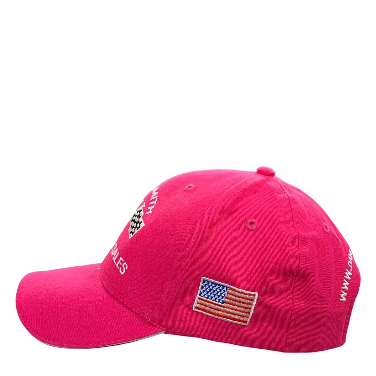 Vintage VTG Dave Smith Frontier Sales Coeir D'Alene Idaho Pink Hat Size ONE SIZE - 2 Thumbnail