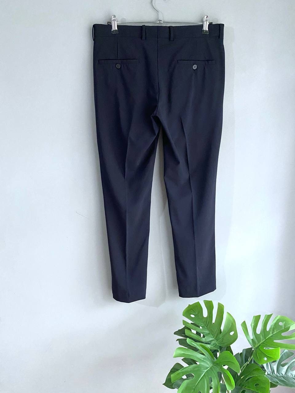 Emporio Armani Emporio Armani Navy Virgin Wool Slim Fit Men's Suit Size 48 Size 48S - 19 Thumbnail