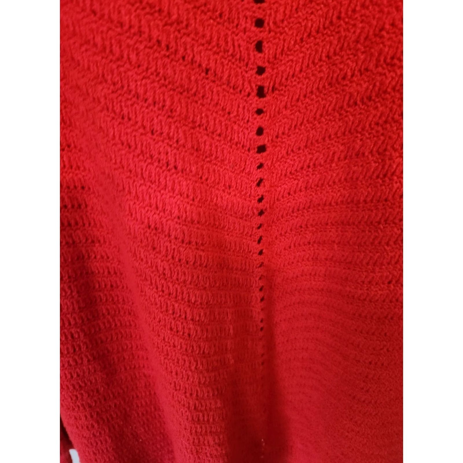 Vintage VINTAGE Knox Rose Sweater Shirt 4X Red Womens Pullover Hipie Boho Knit Button? Size XXL / US 16-18 / IT 52-54 - 3 Thumbnail