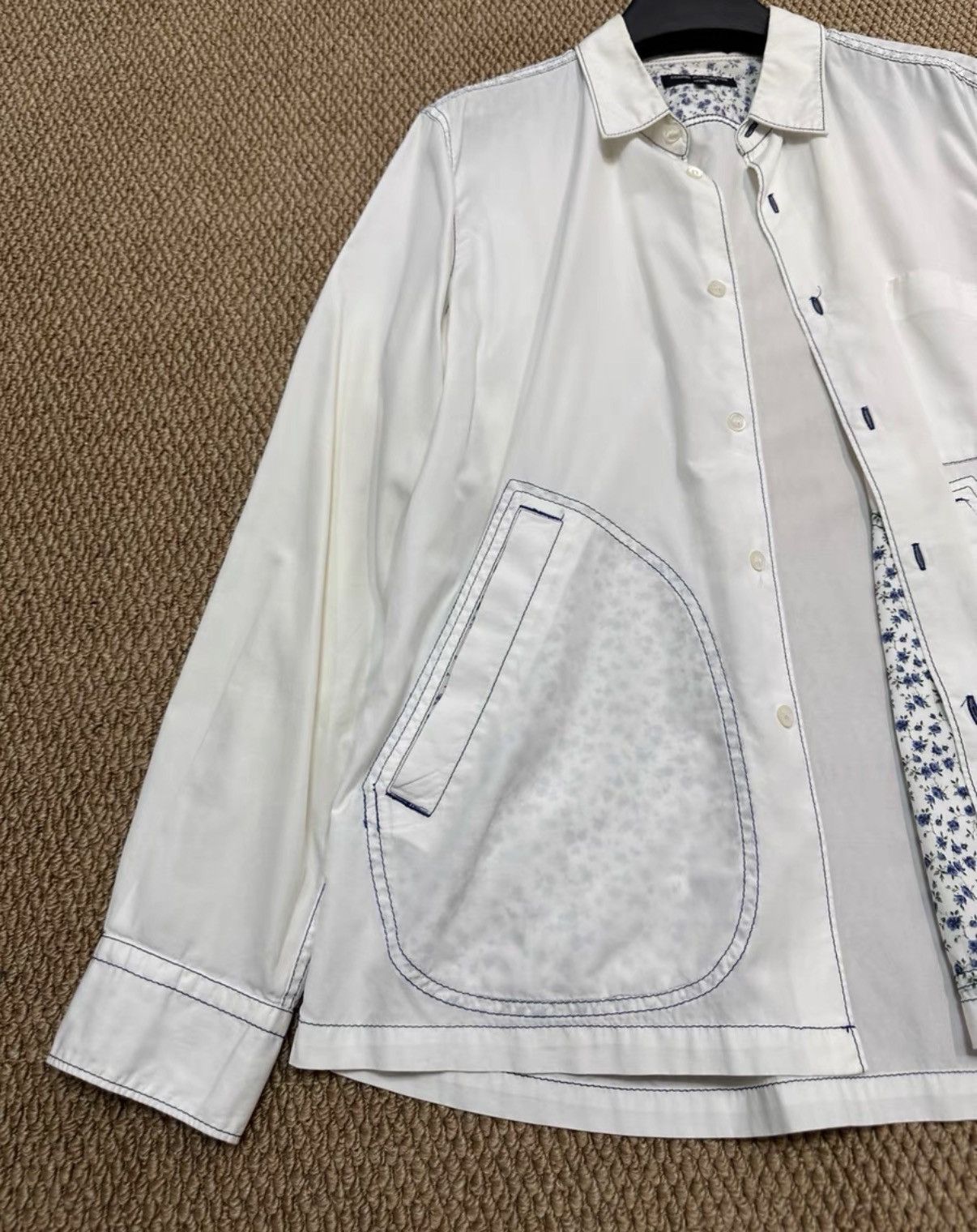 Comme des Garcons Homme Plus Comme des Garçons Homme Plus Floral Shirt Jacket K23 Size US M / EU 48-50 / 2 - 2 Thumbnail