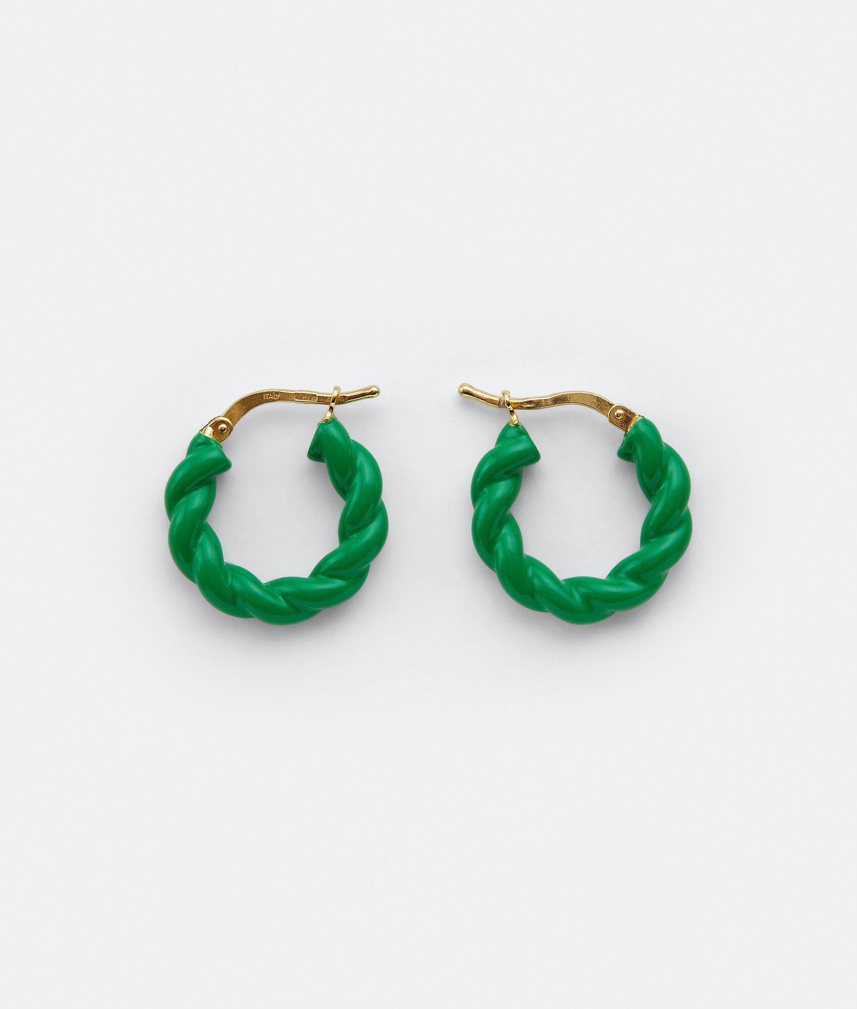 Bottega Veneta o1n1vont0425 Size: OS / Twist Earrings in Parakeet Size ONE SIZE - 1 Thumbnail