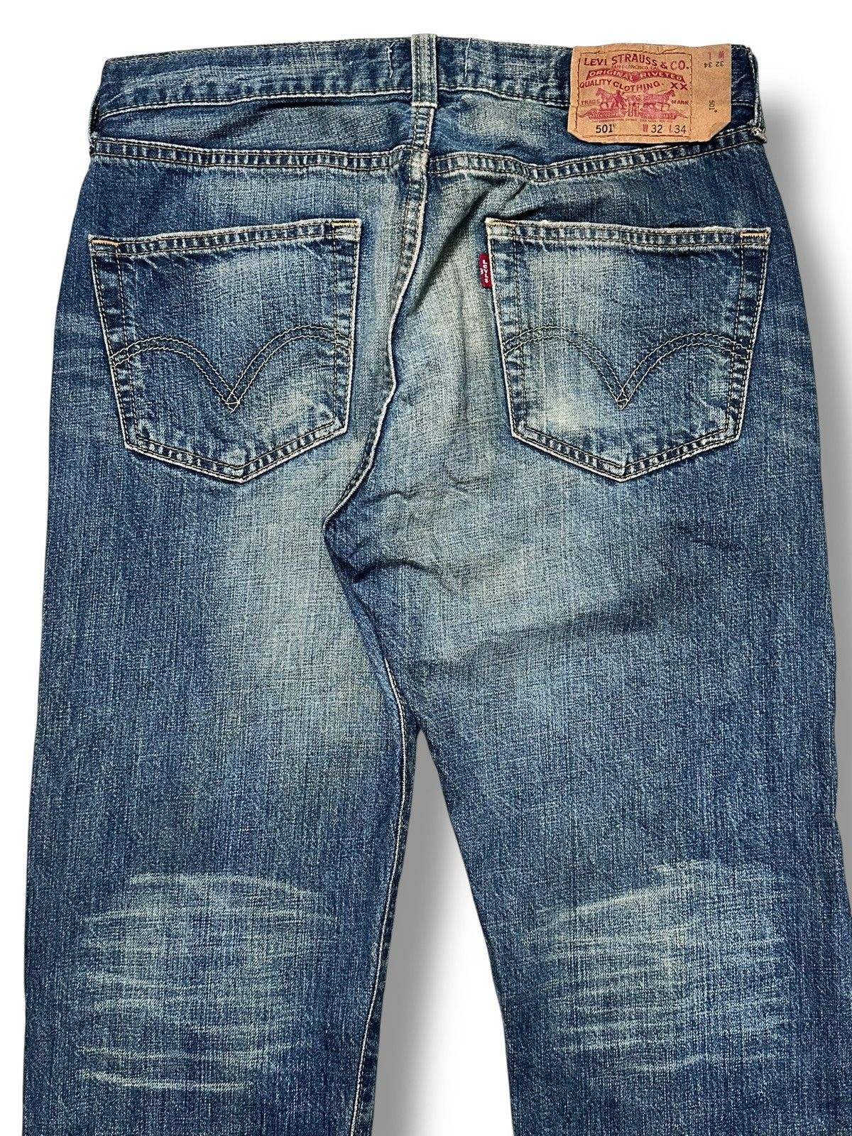 Levi's Levis 501 Vintage 90's Straight Cut Button Fly With Faded Size US 32 / EU 48 - 6 Thumbnail