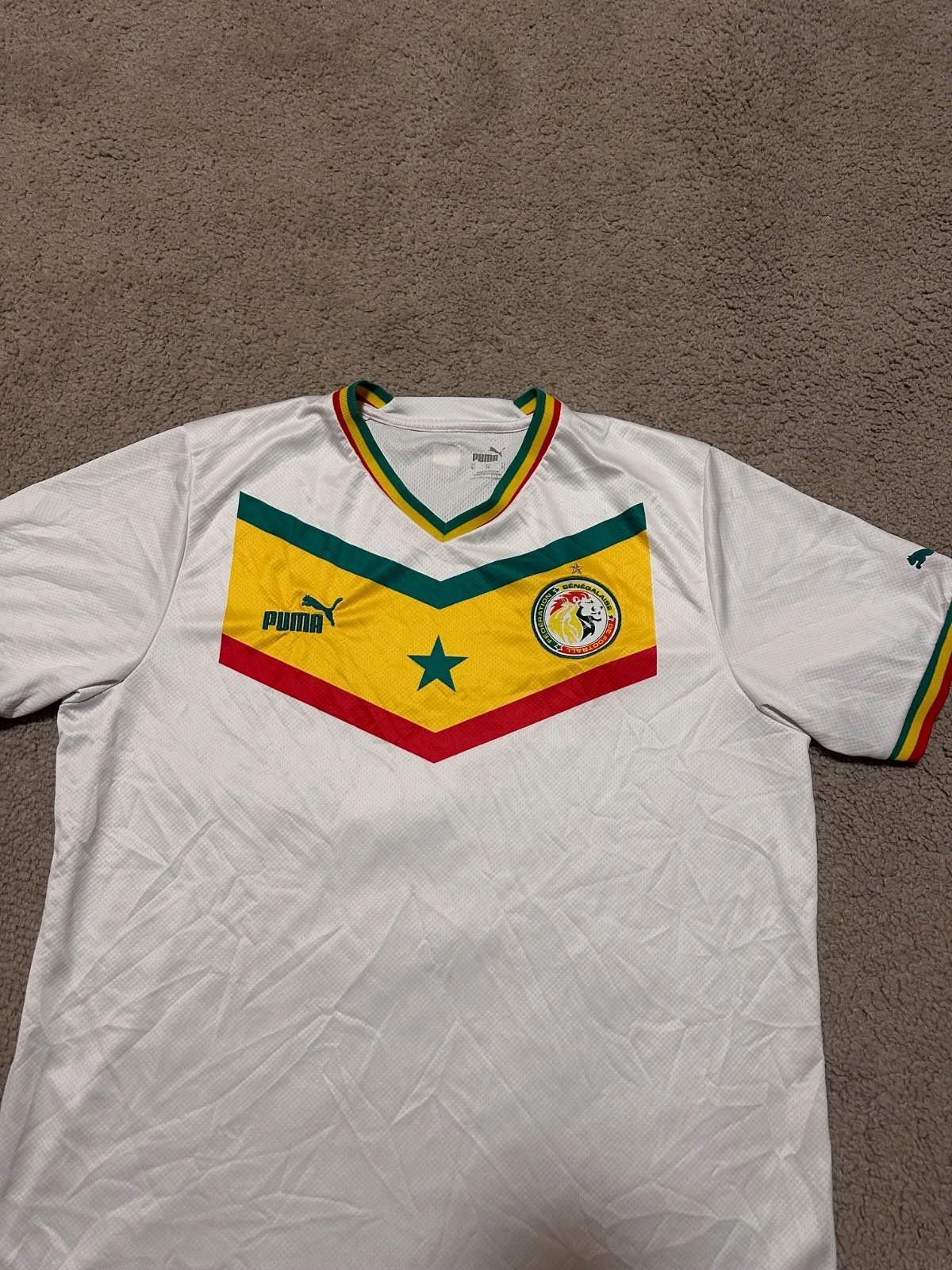 Puma SENEGAL HOME 2022 WORLD CUP SOCCER SHIRT FOOTBALL JERSEY Size US XL / EU 56 / 4 - 3 Thumbnail