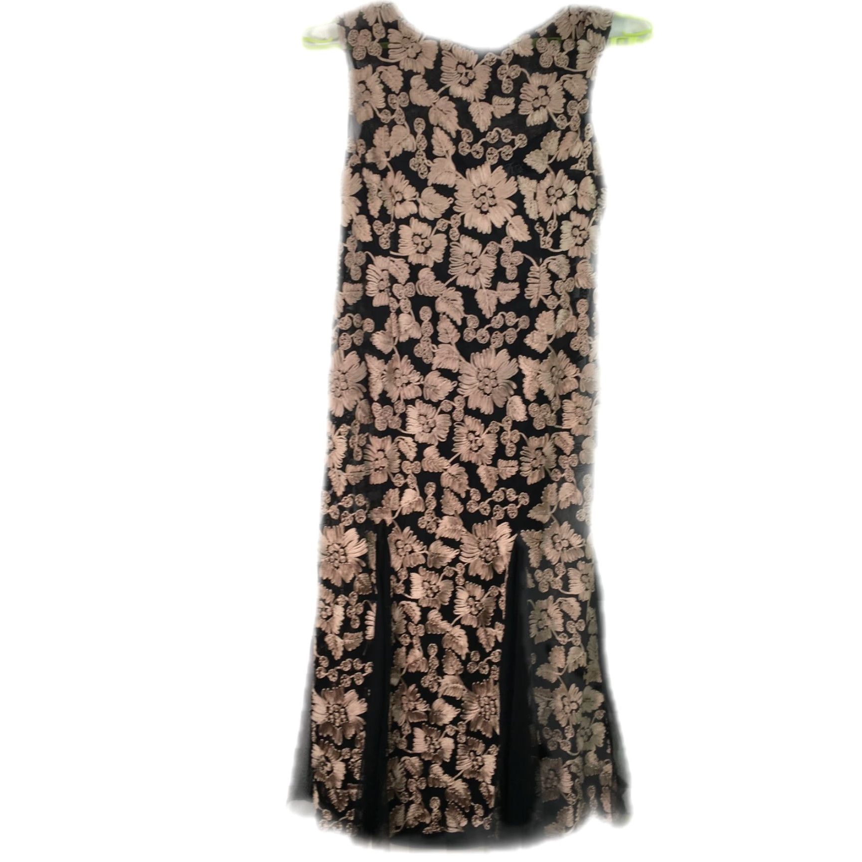 Alex Evenings Alex Evenings Womens Sleeveless Floral Tulle Black Mermaid Gown Dress Size 20 Size 3XL / US 20-22 - 2 Thumbnail