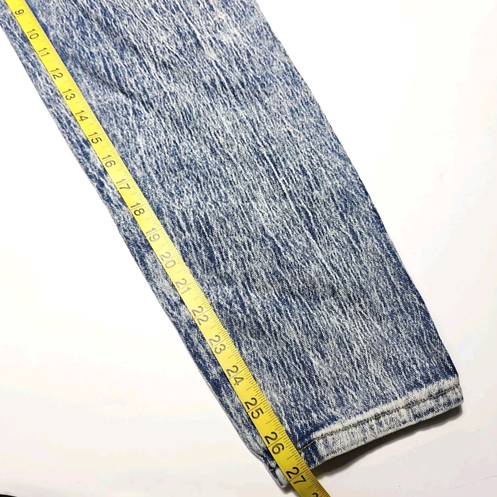 Vintage Vintage 80s Mom Jeans Acid Wash Blue Size 11/12 USA Landing Gear Size 34" / US 12 / IT 48 - 7 Thumbnail