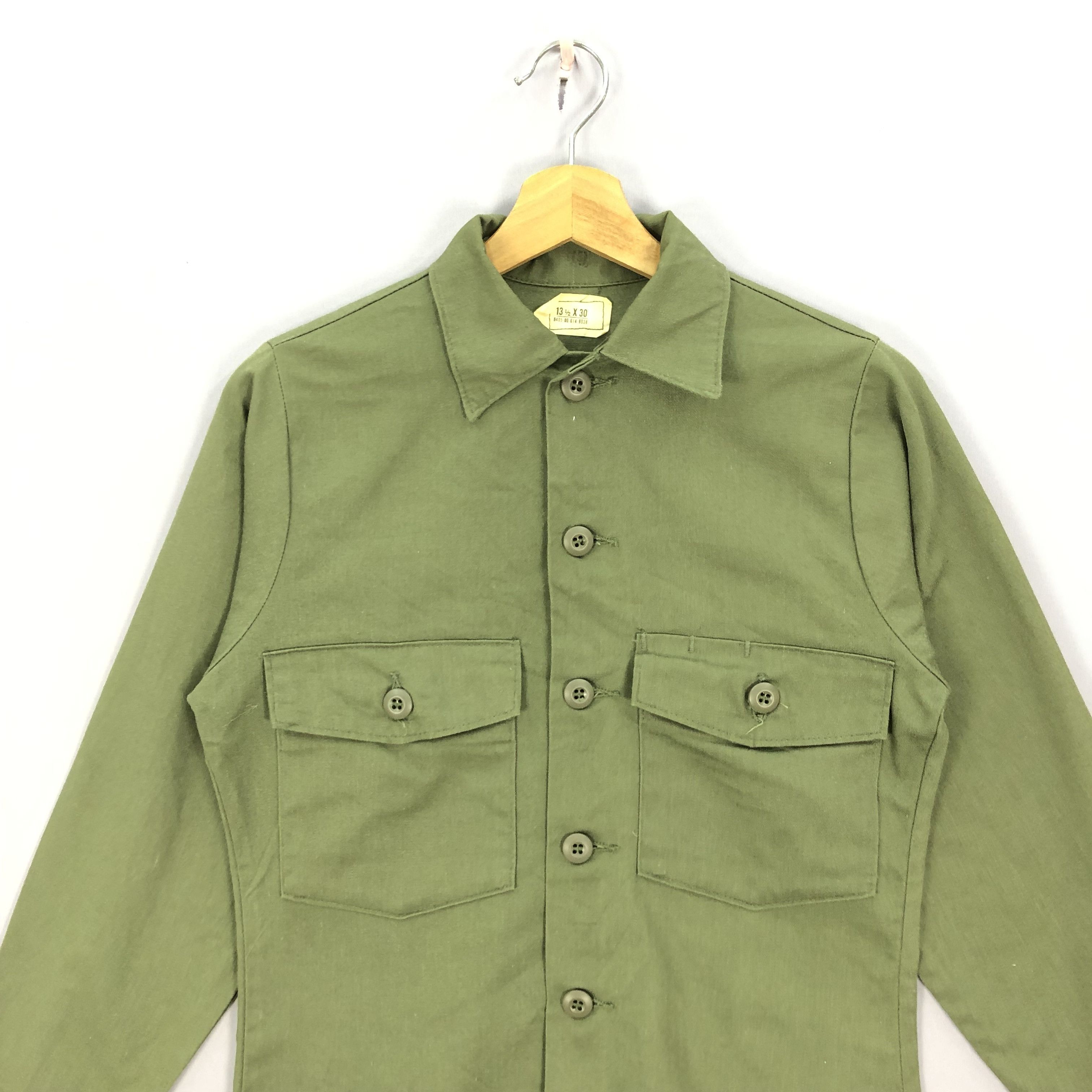 Vintage Vintage 80s OG 507 Military Work Wear Shirt Jacket Size US S / EU 44-46 / 1 - 3 Thumbnail