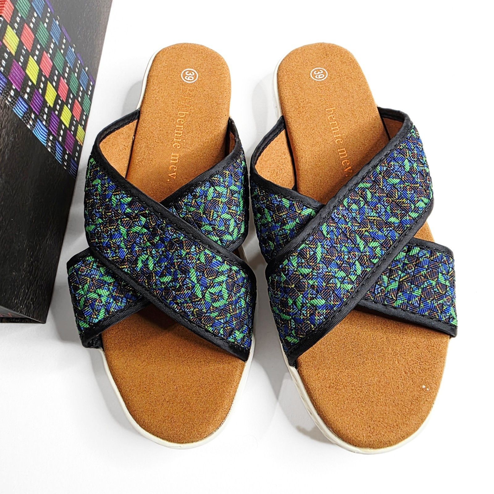 Other Bernie Mev Avon Sandals Women 8.5 EU 39 Woven Memory Foam Size US 8.5 / IT 38.5 - 2 Thumbnail