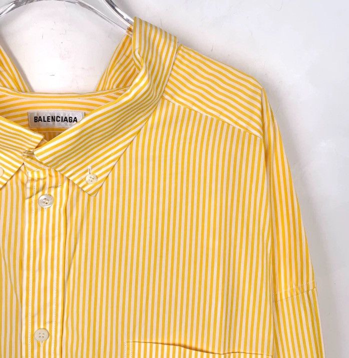 Balenciaga Balenciaga yellow cotton long sleeved shirt2412-Nextarrow Size US S / EU 44-46 / 1 - 3 Thumbnail