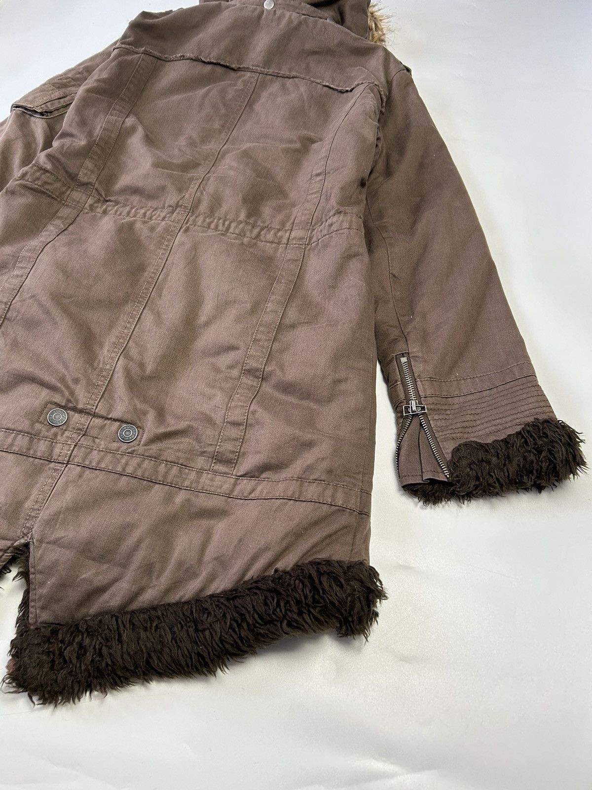 In The Attic × Japanese Brand IN THE ATTIC MULTI POCKET FUR HOODIE PARKA JACKET Size US M / EU 48-50 / 2 - 4 Thumbnail