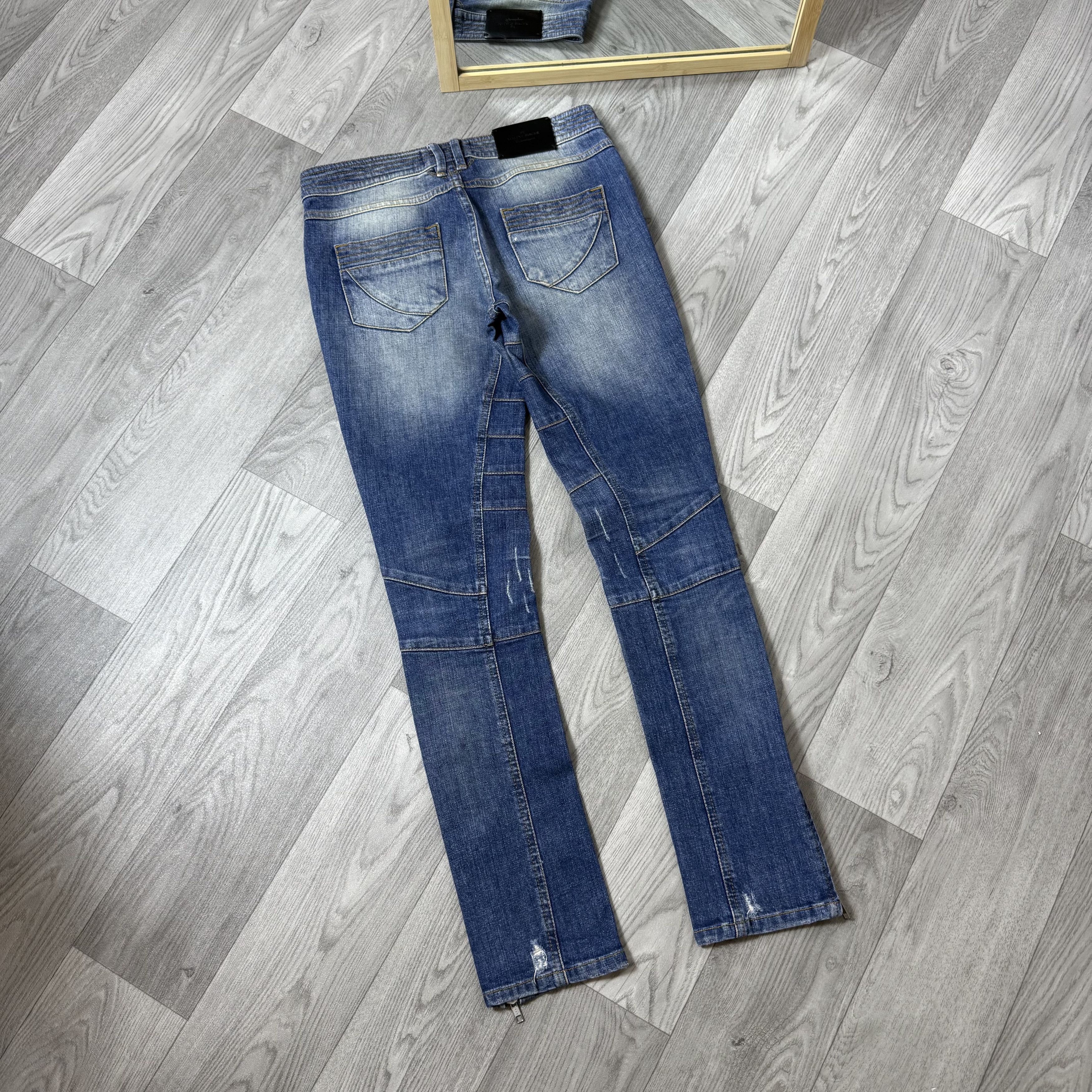 By Malene Birger Vintage By Malene Birger 90s Rare Full Zip Faded Jeans Pants Size 28" / US 6 / IT 42 - 4 Thumbnail