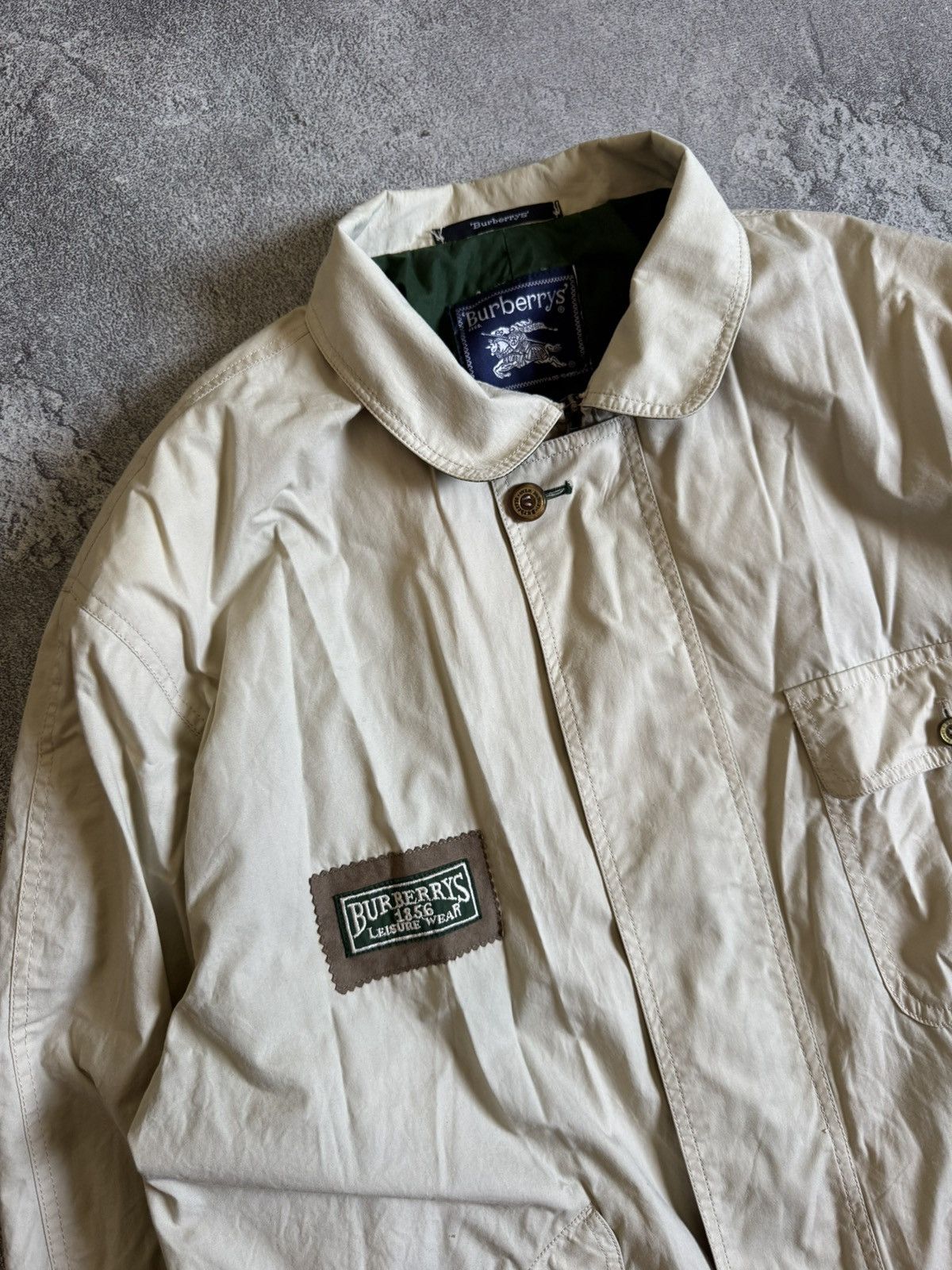 Burberry Vintage Burberry Trench Button Zip Coat Nova Check Jacket Size US XL / EU 56 / 4 - 4 Thumbnail