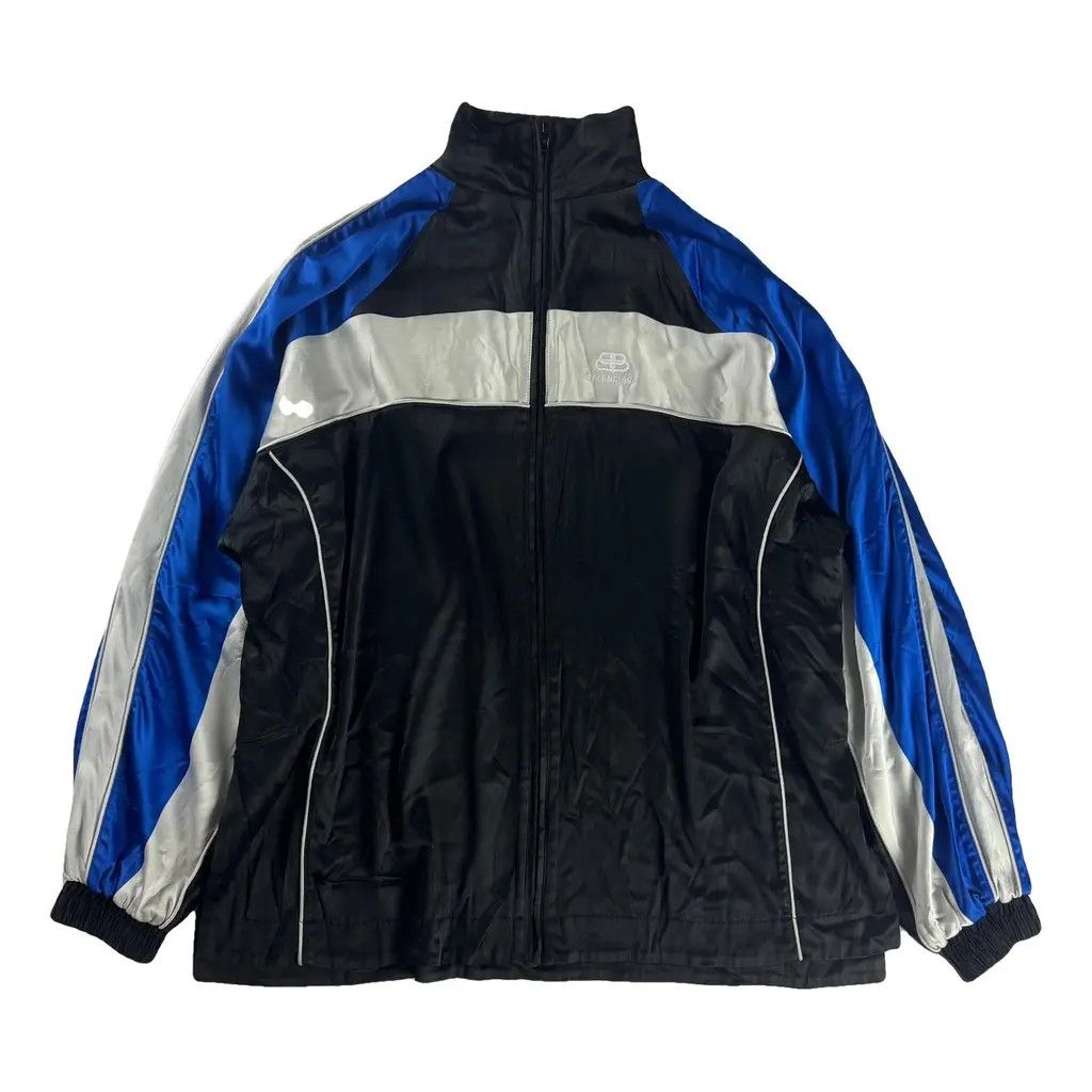 Balenciaga o1tko10426 Oversized Color-Blocking Satin Jacket Multicolor Size US XS / EU 42 / 0 - 1 Thumbnail