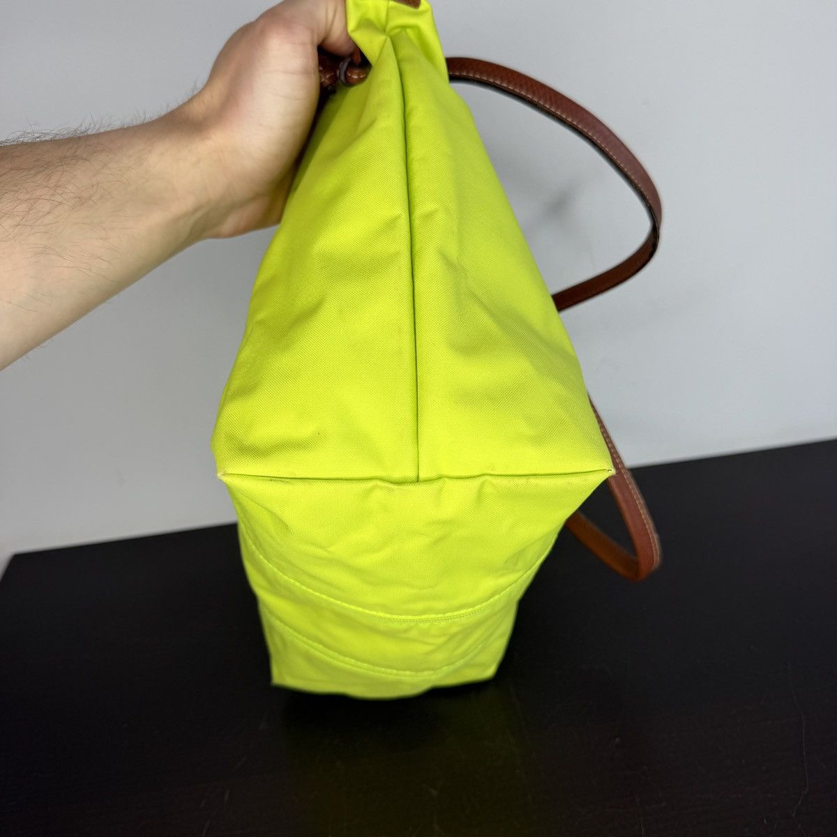Longchamp Longchamp Le Pliage Shopper Green Handbag Shoulder Bag Size ONE SIZE - 10 Thumbnail