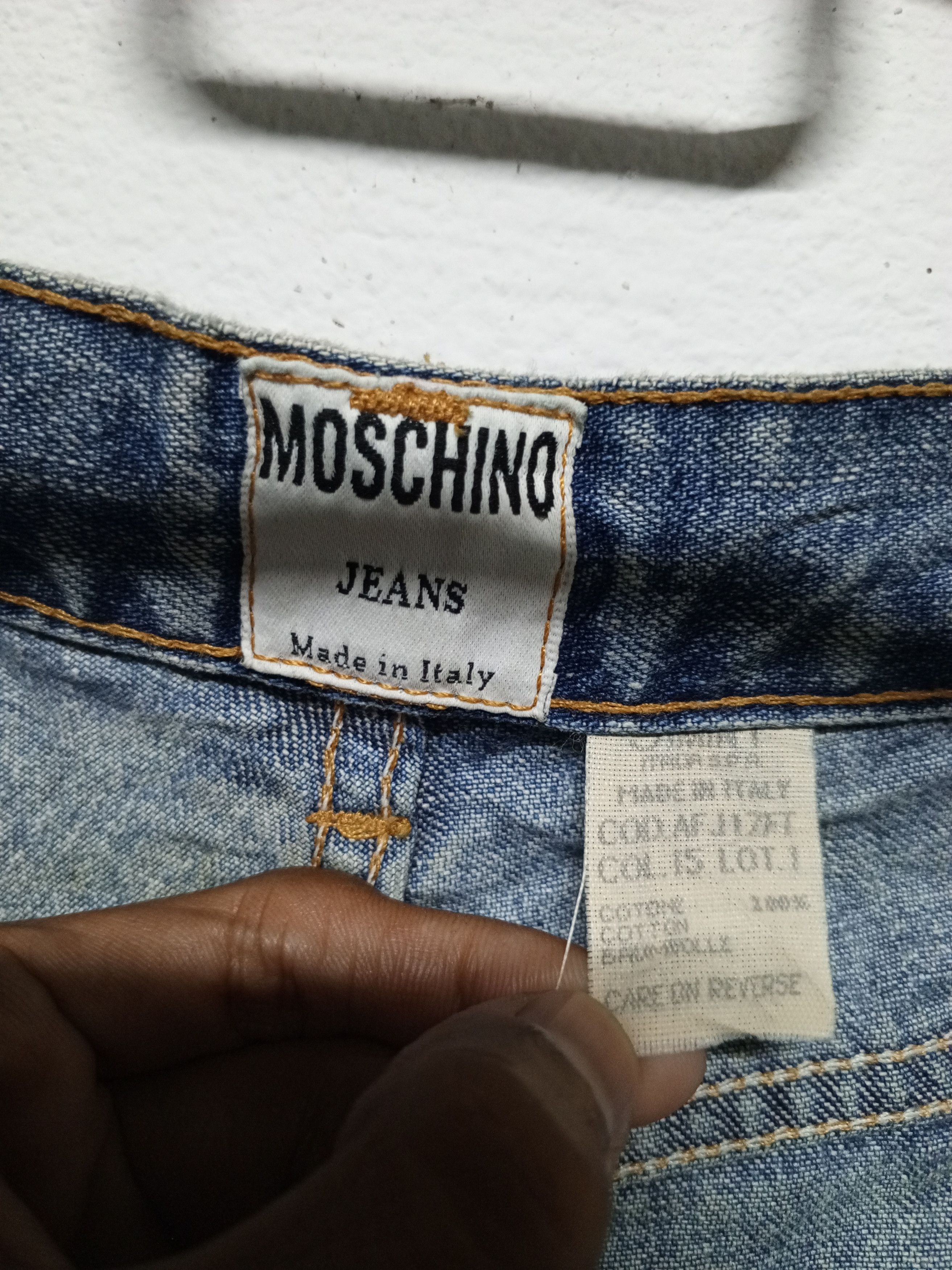 If Six Was Nine × Moschino 💥veryrare💥90s Moschino jeans mix paint Size US 27 - 14 Thumbnail