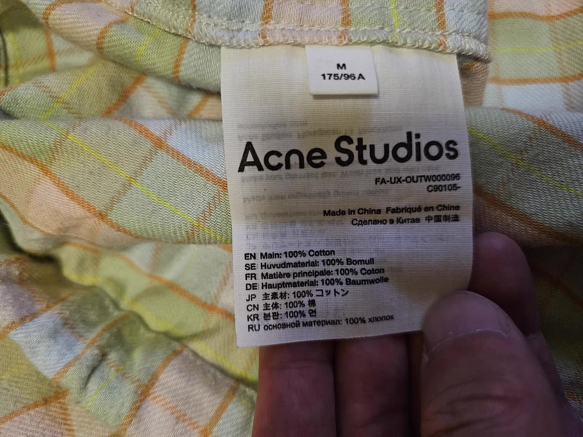 Acne Studios Acne Studios plaid shirt jacket Size US M / EU 48-50 / 2 - 8 Thumbnail