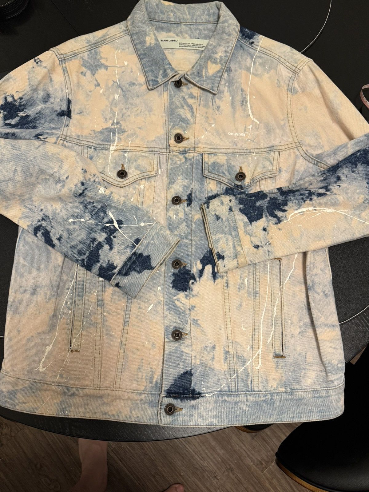 Off-White Off-White Arrow Slim Jeans Jacket Size US XL / EU 56 / 4 - 10 Thumbnail