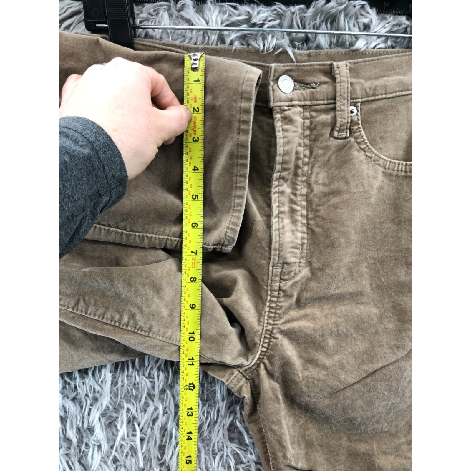 Gap VINTAGE Gap Slim High Rise Jeans Womens 8 Brown Beige - Gap 1969 5-Pocket Denim Straight Size 30" / US 8 / IT 44 - 4 Thumbnail