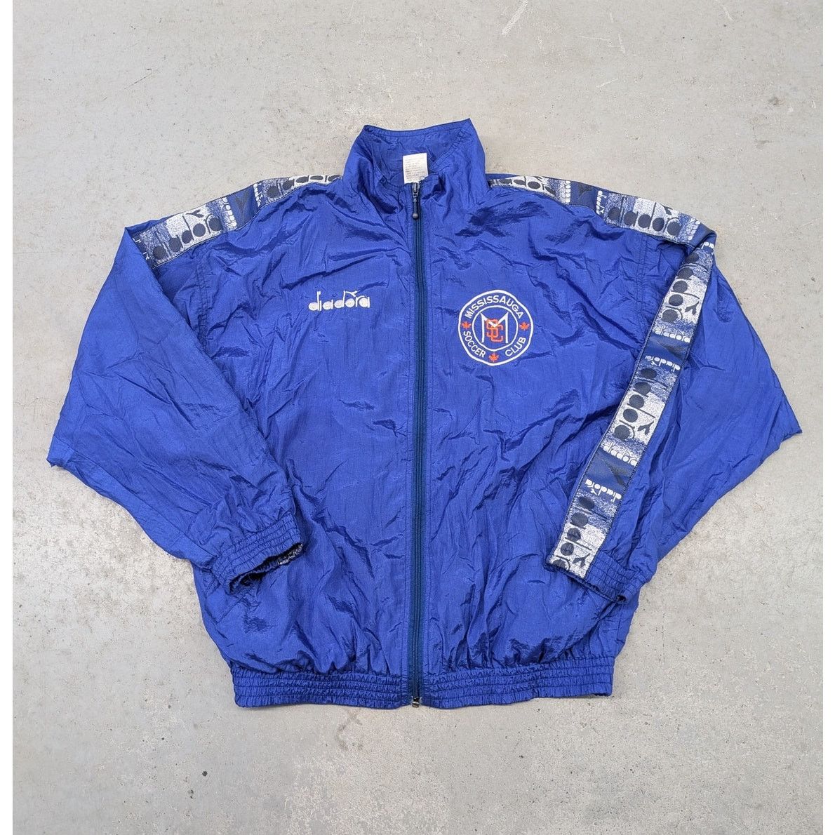 Diadora × Vintage Vintage Diadora Mississauga Soccer Club blue track jacket Size US M / EU 48-50 / 2 - 1 Thumbnail