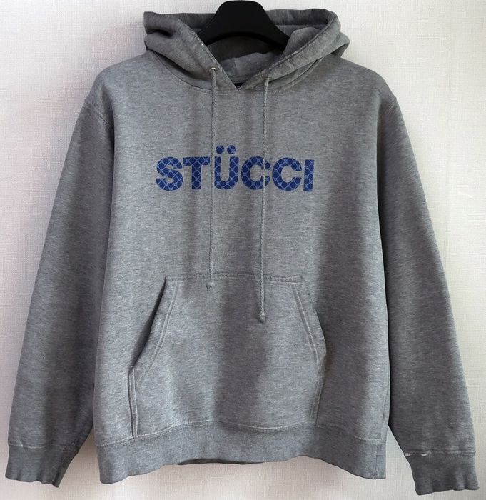 Vintage 90s vintage Stucci old Stussy Monogram hoodie USA size M