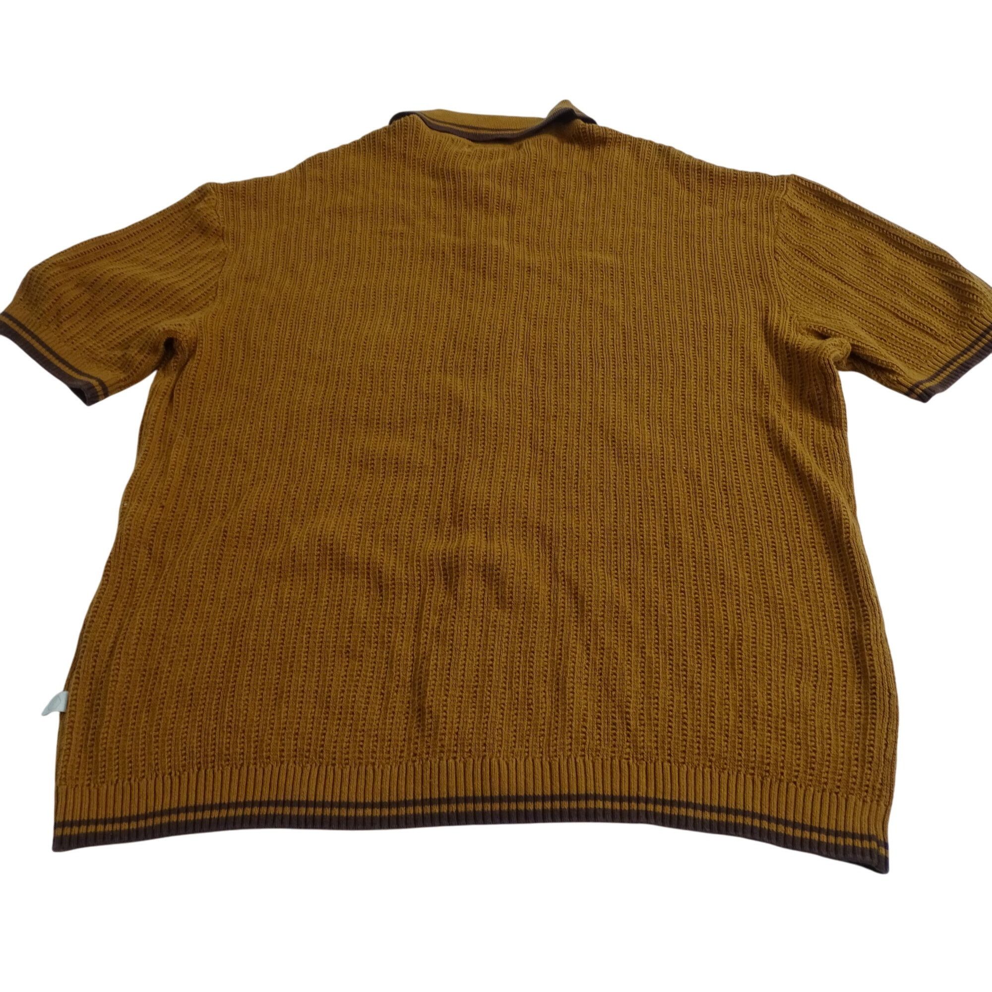 Standard Cloth Standard Cloth Brown Button Up Knit Shirt Sweater Men Size M Size US M / EU 48-50 / 2 - 4 Thumbnail