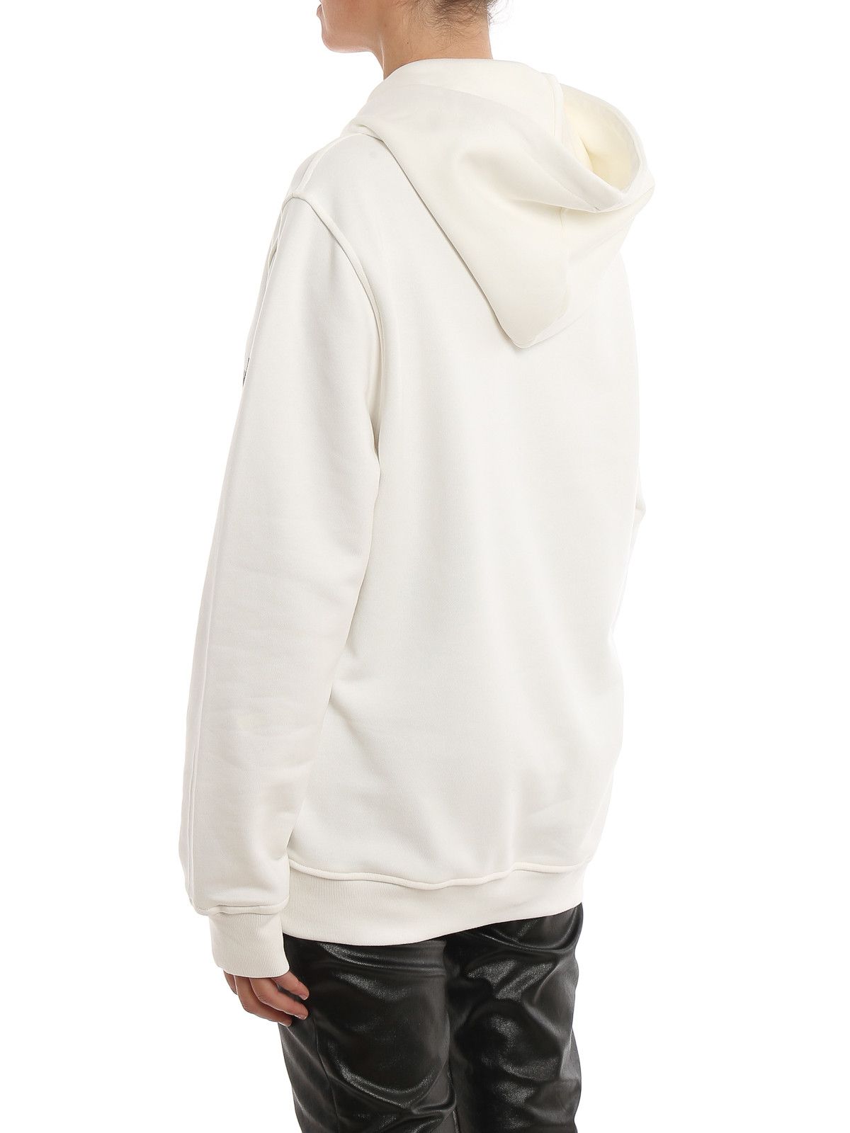 Moschino o1y0225 Hoodie in White Size US XXS / EU 40 - 4 Thumbnail