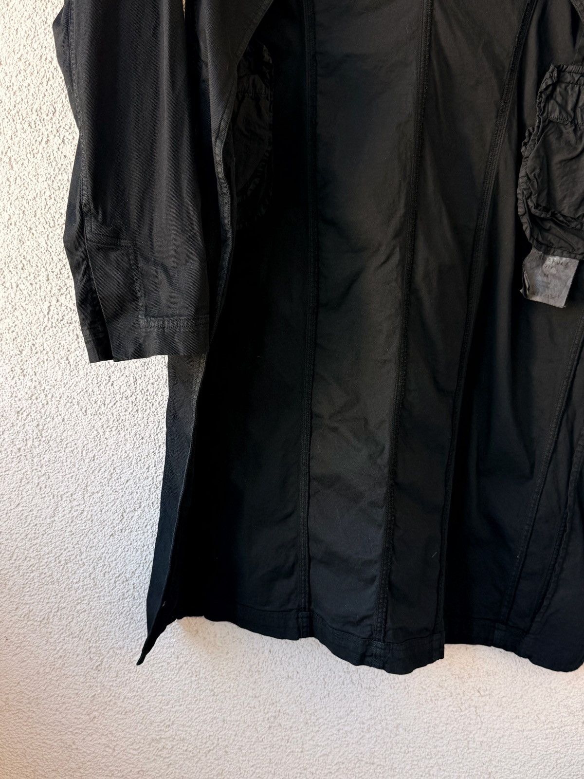 Rundholz Rundholz Womens Light Total Black Coat Elastic Cotton Size M Size M / US 6-8 / IT 42-44 - 4 Thumbnail