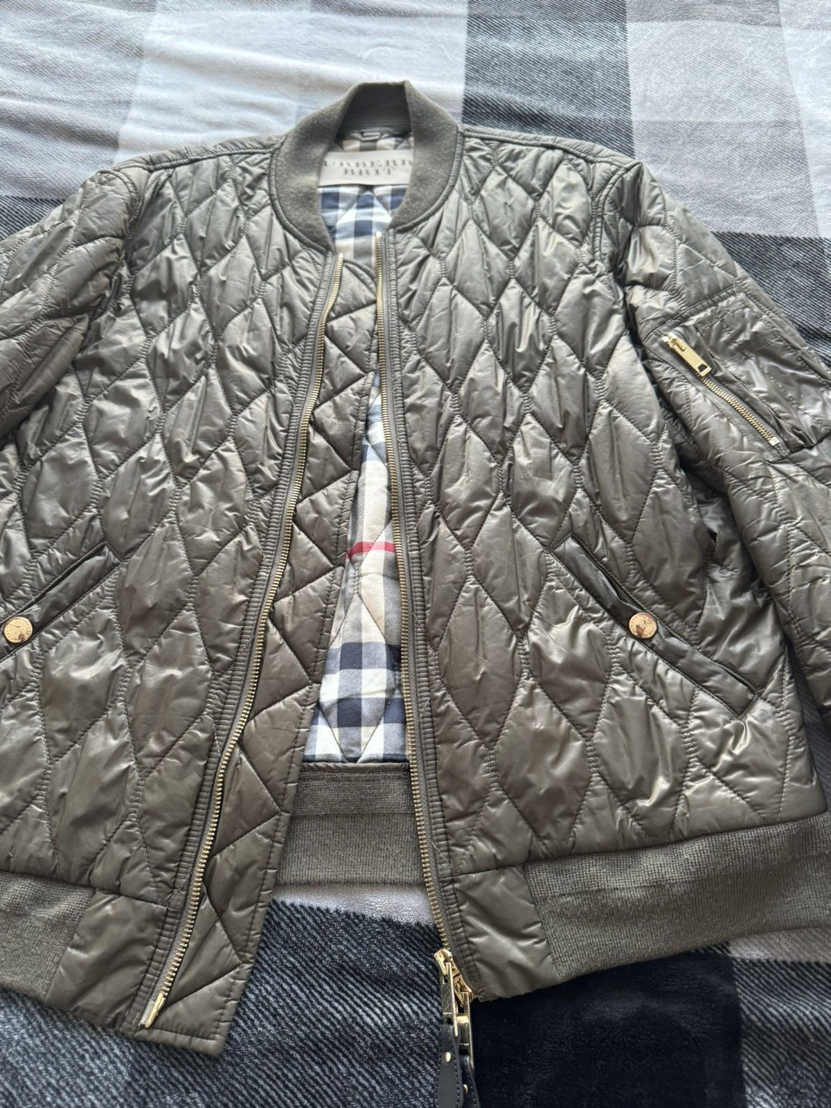 Burberry Burberry Brit Bomber quilted jacket sz xxl Size US XXL / EU 58 / 5 - 7 Thumbnail