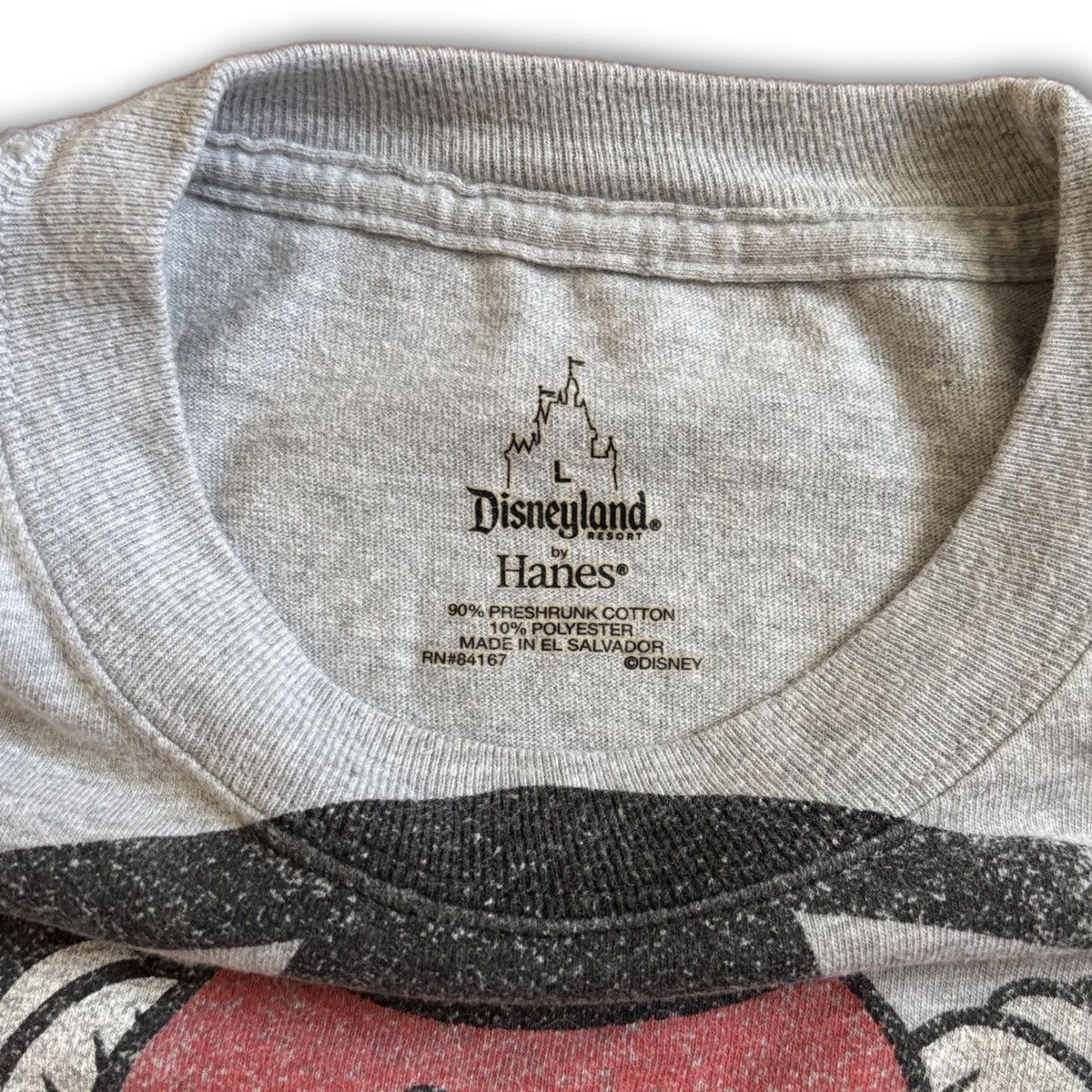 Hanes Vintage Disney Mickey Mouse Large T Shirt Body Graphic Size US L / EU 52-54 / 3 - 2 Thumbnail